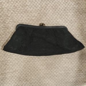 Vintage Lace & Satin Clutch